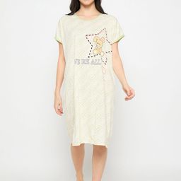 Camey Women Printed Nightdress-image-78