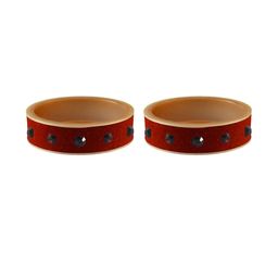 Vidhya Kangan Orange Plastic Bangles-image-30