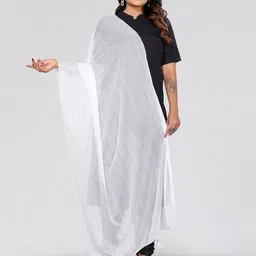 Moda Rapido Selection Of 4 Lycra Tasselled Border Dupatta image 3