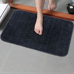 IVAZA Grey Microfibre 1400 GSM Bath Rugs-picture-27