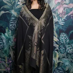 THE SHAWL STUDIO Women Ethnic Motifs Woven Design Shawl-44