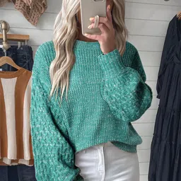 StyleCast Women Cable Knit Self Design Pullover-image-51