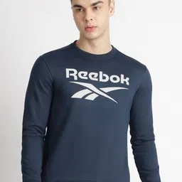 Reebok Brand Logo Printed Round Neck Sweatshirt-image-23