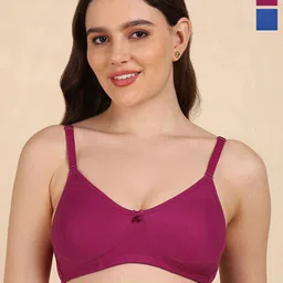 DressBerry Cotton Bra Full Coverage Pack of 2-image-23