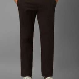 Louis Philippe Sport Men Solid Slim Fit Casual Trousers-picture-23