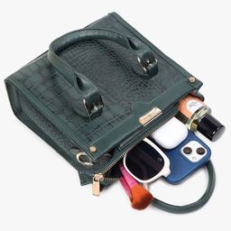Scrumbler Textured Leather Structured Handheld Bag image 5
