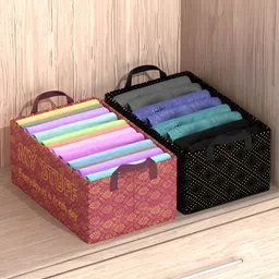 Myntra Elegant Homes Maroon Set of 2 Regular Drawer Organiser Organisers-7