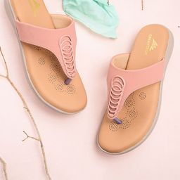 Greentech Women Solid T-Strap Flats-image-83