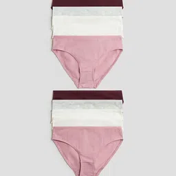 H&M Girls Pack of 10 Mid-Rise Cotton Briefs-picture-46