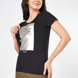 Honey by Pantaloons Women Typography Cotton Top-image-71