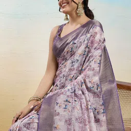 KALINI Floral Zari Tissue Handloom Mysore Silk Saree-picture-3