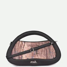 ZOUK Nadia Women Printed Structured Sling Bag - Ladakh Impasto image 2