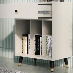 HEXA RED White Engineered Wood Bedside Table-image-52