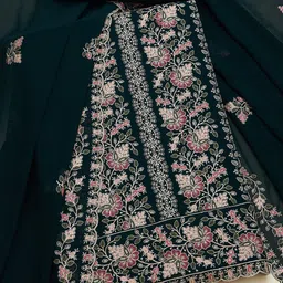 Soch Embroidered Silk Georgette Unstitched Dress Material-image-50