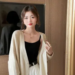 KPOP Women Vertical Stripes Striped Regular Top-image-44