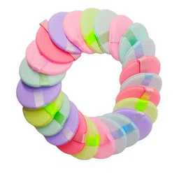Facejewel Set Of 7 Powder Puff With Mushroom Puff & Finger Sponge With Box-26