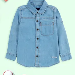 KiddoPanti Boys Comfort Denim Casual Shirt With Pocket-picture-2