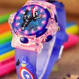 Shocknshop Boys Printed Dial & Straps Analogue Watch 337 Captain Blue-25
