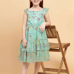 Lazy Shark Floral Print Fit & Flare Dress image 5