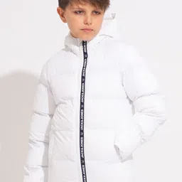 Jack & Jones Junior Boys Checked Crop Puffer Jacket-image-49