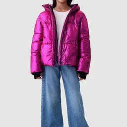 GAP Girls Relaxed Fit Hooded Puffer Jacket-image-32