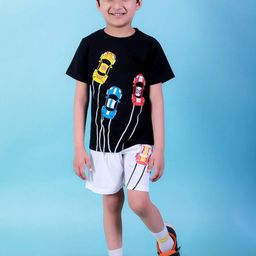 CHANDRIKA Boys Black Clothing Set-image-65