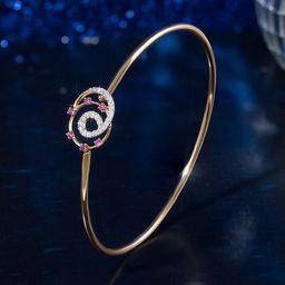 Mia by Tanishq 14KT Yellow Gold Bangle Diamond - 4.8 gm-image-57