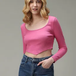 Outzidr Women Cotton Crop Top-image-36