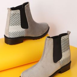 Denill Women Casual Block-Heeled Chelsea Boots-54