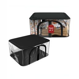 Aura Grey Set of 2 Regular Drawer Organiser Organisers-5