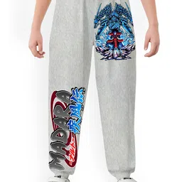 MODARUE Boys Anime Printed Cotton Mid Rise Joggers-26