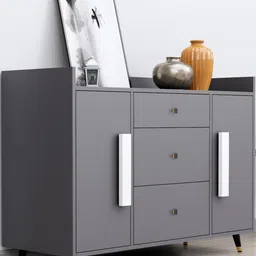 HEXA RED Grey Multipurpose Storage Cabinet-38
