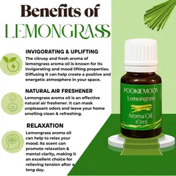 Pookiemoon Aroma Diffuser with Lemon and Lemongrass Oils 10ml Each image 2
