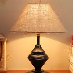 BrightDaisy Brown & Black Frustum Shaped Table Lamp-40