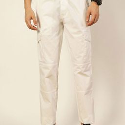 Thomas Scott Men Smart Straight Fit Easy Wash Cargo Trouser-image-31