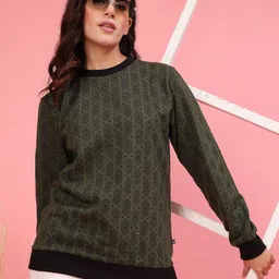 Rigo Women Printed Pullover Sweatshirt-image-39