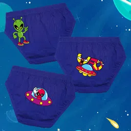 NUSYL Boys Pack Of 3 Printed Mid Rise Basic Briefs - NUBCBRFPO3.0145-image-84