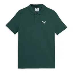 Puma ESS Pique Kids Brand Logo Pure Cotton Polo Collar T-Shirt-image-25