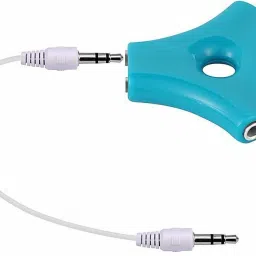 Gabbar Blue 6 Way Jack Multi Headphone Earphone Audio Headset Splitter Adapter with Stereo Cable Phone Converter-picture-43