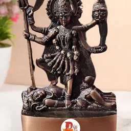DARIDRA BHANJAN Copper-Toned Kalika MataReligious Idol Showpiece-image-15