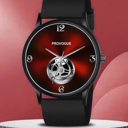 Provogue Men Brass Dial & Wrap Around Straps Analogue Watch GR020-WINE-PR-14