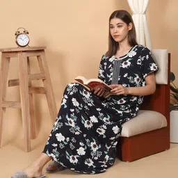 Sweet Dreams Printed Maxi Nightdress-image-14