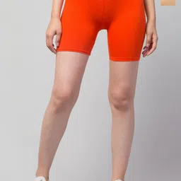 DRAXSTAR Women Pack Of 2 Skinny Fit Mid-Rise Running Sports Shorts-image-97