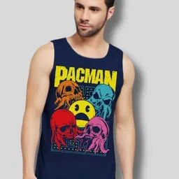 UpClothing Printed Cotton Innerwear Gym Vest UC-PV-NV|PACMAN-S-image-34