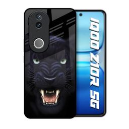 QRIOH Angry Black Leopard Printed IQOO Z10R 5G Silicone Back Case-picture-4