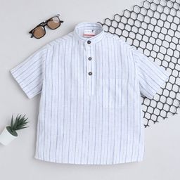 BAATCHEET Boys Thread Work Kurta-image-0