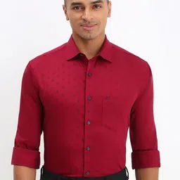 Allen Solly Men Spread Collar Solid Cotton Slim Fit Formal Shirt-picture-38