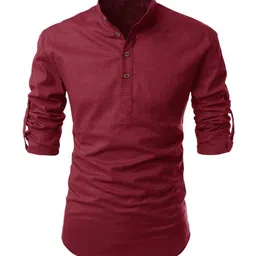 EdinWolf Mandarin Collar A Line Cotton Kurta-picture-12