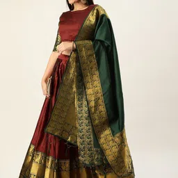 JULEE Woven Design Lehenga Choli With Dupatta-picture-31