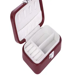 KriShyam Red & White Portable Jewellery Organiser-picture-13